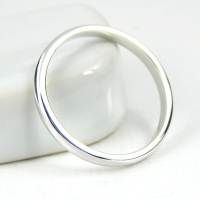 Sterling Silver Ring Simple Band - Wedding Band - Stacking Ring - Pinkie Rings - Sterling Silver Jewellery