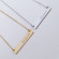 Your Story, Engraved: The Custom Gold Silver Name Bar Necklace
