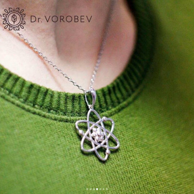 Atom Necklace - Atom Molecule - ScienceGift - Science Necklace - Molecular Necklace - Molecular Gift - Molecular Science - Nerd Gift