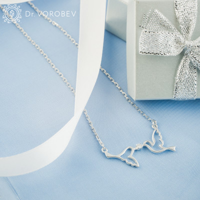 Friendship Necklace - Friendship Charm - Friendhsip Gift - Love Jewellery - Friendship Jewellery - Silver Jewellery - Birds Bracelet - Animal Bracelet