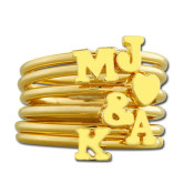 Name Chain Stackable Ring