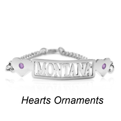Personalized Name Bracelet - Sterling Silver