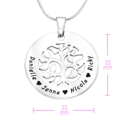 Personalized BFS Family Tree Necklace