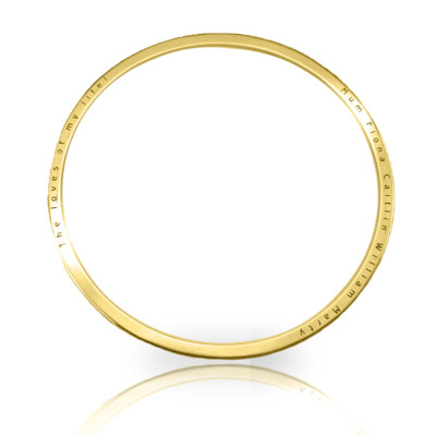 Personalized Classic Bangle - 18ct Gold