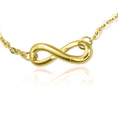 Personalized Classic  Infinity Bracelet - 18ct Gold
