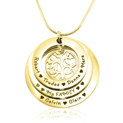 Personalized Family Triple Love - 18ct Gold