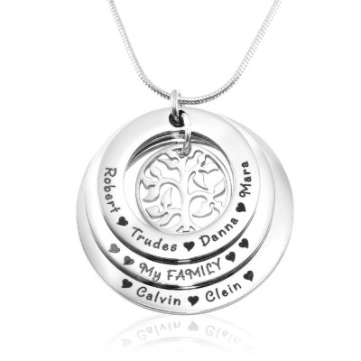 Personalized Family Triple Love - Sterling Silver