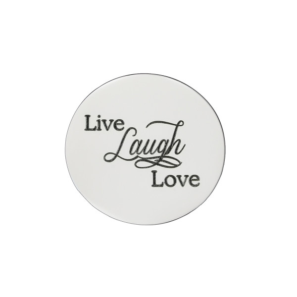 Personalized Live Laugh Love Disc - Dream Locket