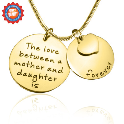 Personalized Mother Forever Necklace - 18ct Gold