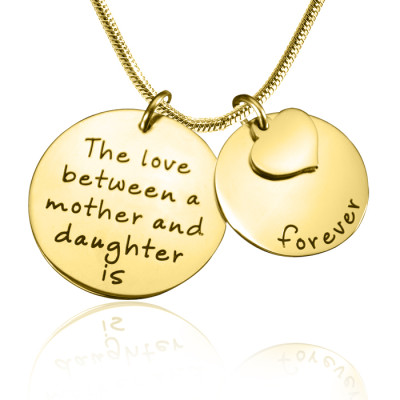 Personalized Mother Forever Necklace - 18ct Gold