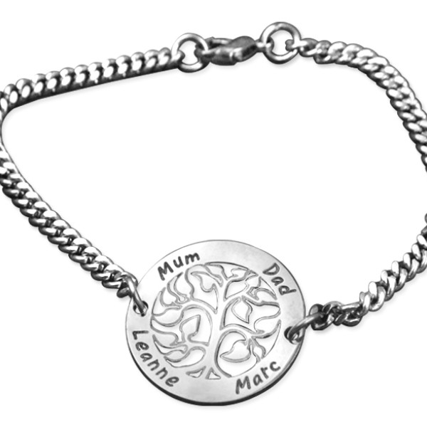 Personalized NN Vertical silver Bracelet