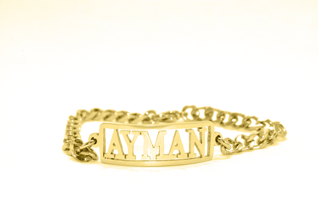 Personalized Name Bracelet 18ct Gold