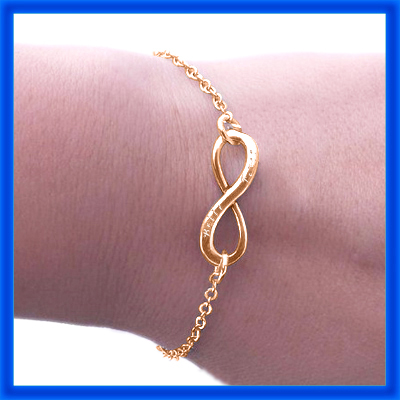 Personalized Classic  Infinity Bracelet - 