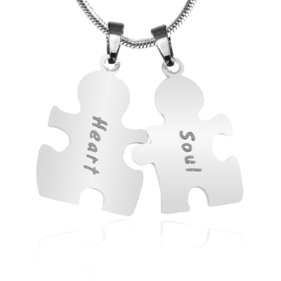 Personalized Puzzle Necklace - Sterling Silver