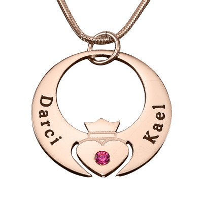 Personalized Queen of My Heart Necklace - 