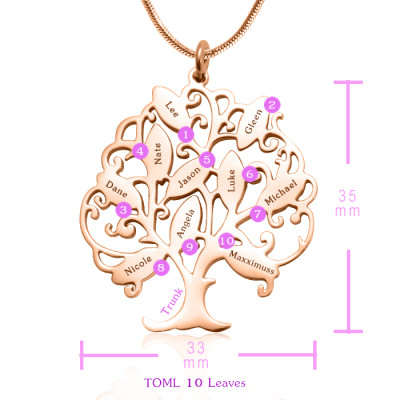 Personalized Tree of My Life Necklace 10 - 