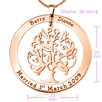 Personalized Tree of My Life Washer 8 - 