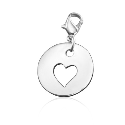 Personalized Cut Out Heart Charm