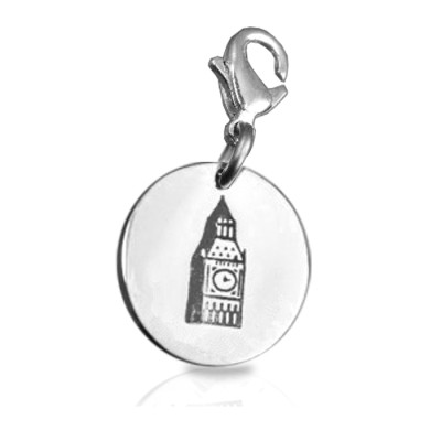Personalized Big Ben Tower Clock Charm