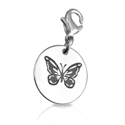 Personalized Butterfly Charm