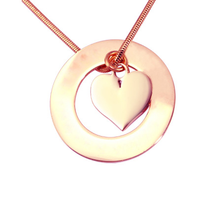 Personalized Circle My Heart Necklace - 