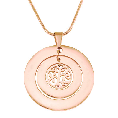 Personalized Circles of Love Necklace Tree - 