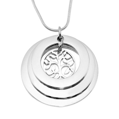 Personalized Family Triple Love - Sterling Silver