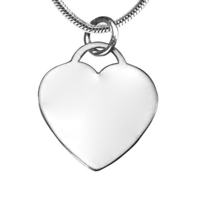 Personalized Forever in My Heart Necklace - Sterling Silver