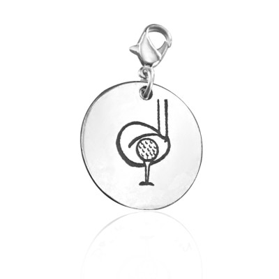 Personalized Golf Charm