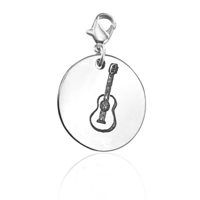 Personalized Guitar Charm