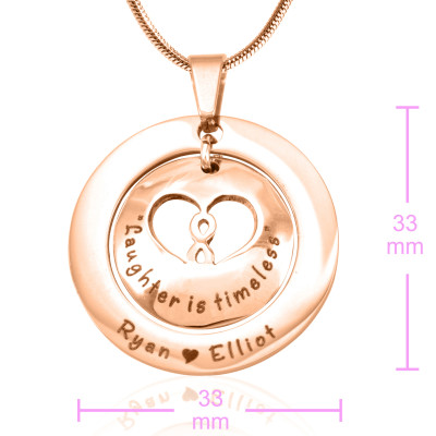 Personalized Infinity Dome Necklace - 