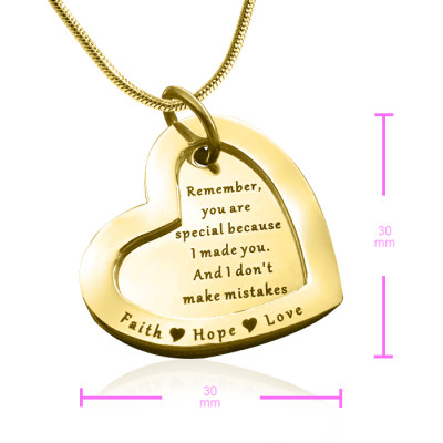 Personalized Love Forever Necklace - 18ct Gold
