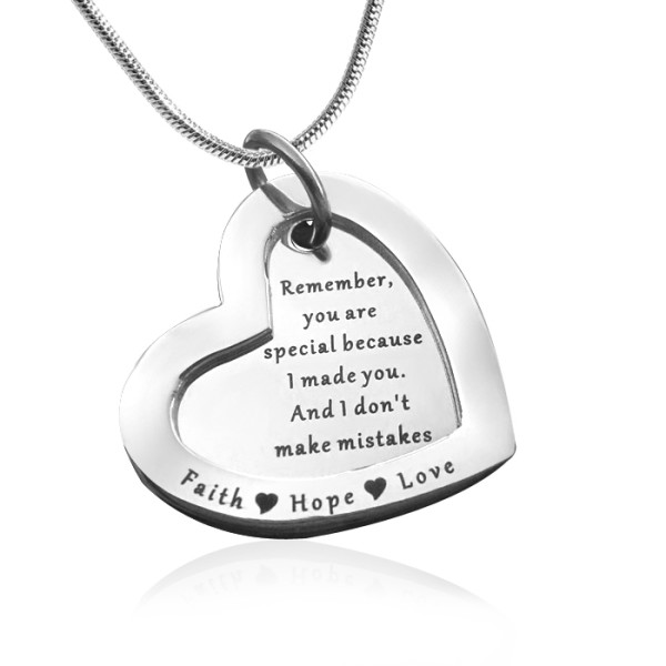 Personalized Love Forever Necklace - sterling Silver