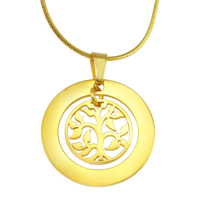 Personalized My Family Tree Necklace - 18ct Gold
