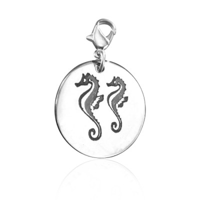 Personalized Seahorse Charm