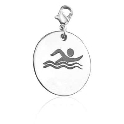 Personalized Swimmer Charm