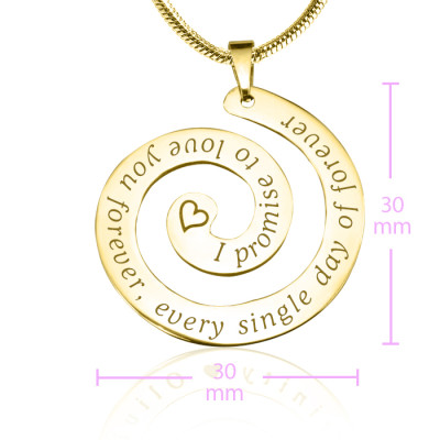 Personalized Promise Swirl - 18ct Gold*Limited Edition