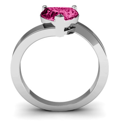 Passion  Large Heart Solitaire Ring