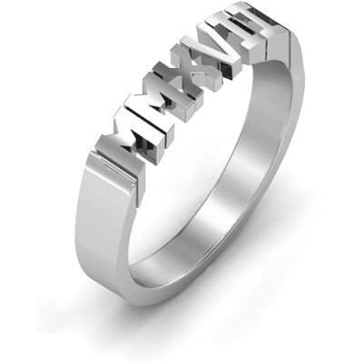 2017 Roman Numeral Graduation Ring