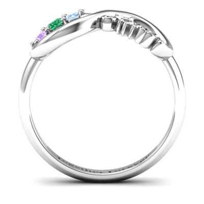 Aunt's Infinite Love Ring with Stones 