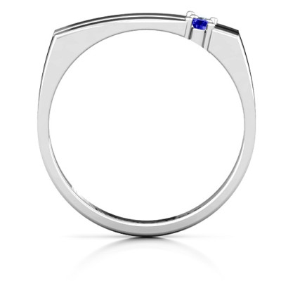 Crevice Grooved Women's Ring