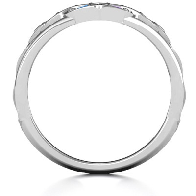 Floating Heart Infinity Ring