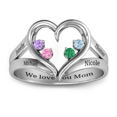 Forever In My Heart Birthstone Ring 