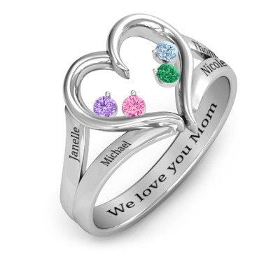 Forever In My Heart Birthstone Ring 