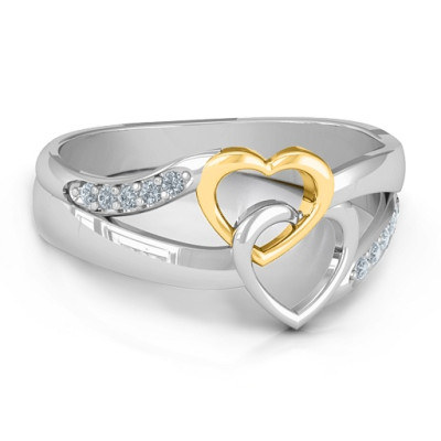Forever Linked Hearts Ring