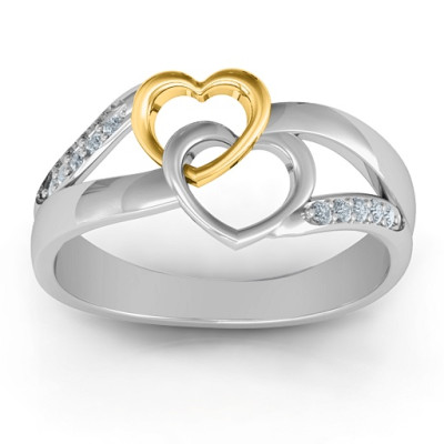 Forever Linked Hearts Ring
