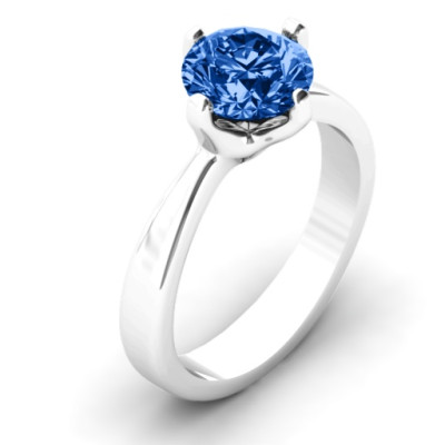 Large Stone Solitaire Ring 