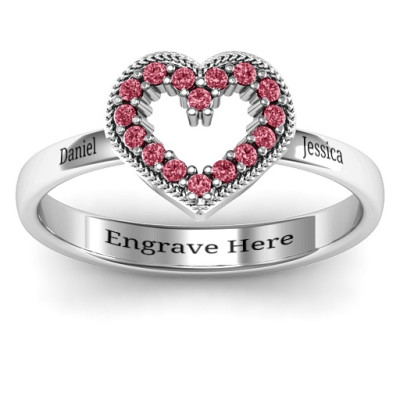 Love Story Heart Accent Ring