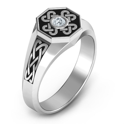 Men's Celtic Knot Signet Ring