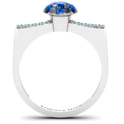 Square Shoulder with Illusion Setting Ring
